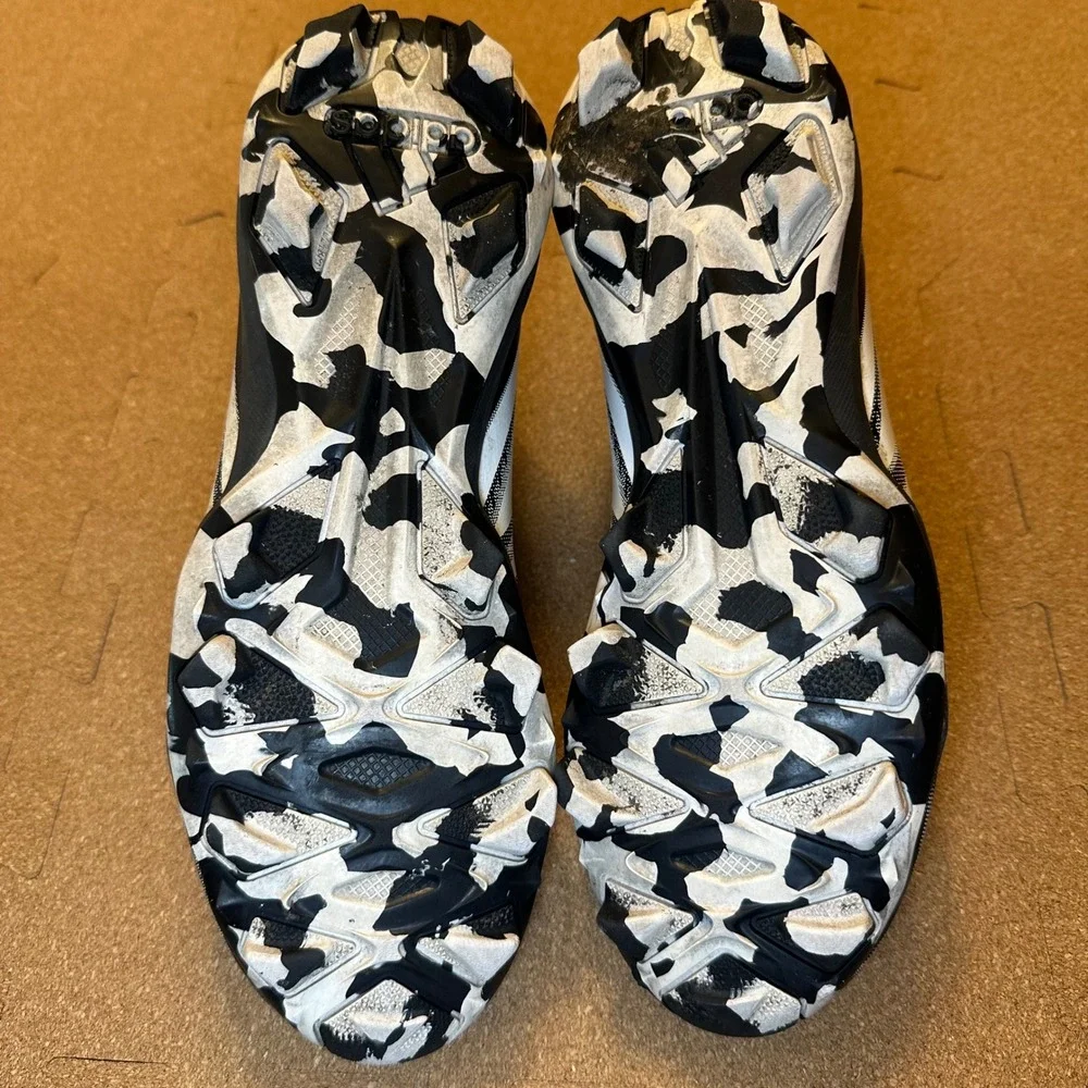 Adidas Freak Spark MD Football Cleats Mens 6‎ Black White Mid Top